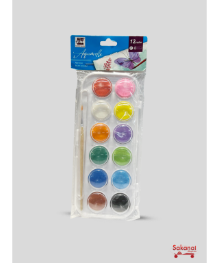 AQUARELLE  COULEUR PAQUETS...