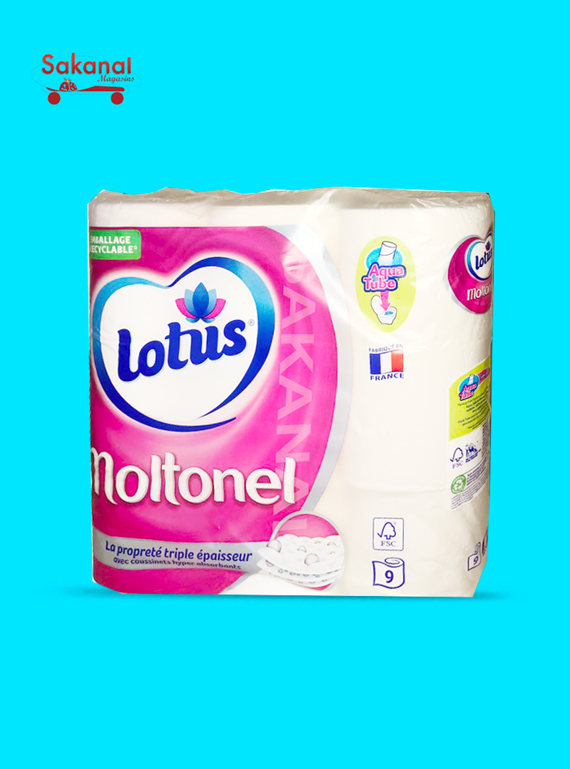Lotus Moltonelle Papier Toilette 4 Rouleaux Sakanal Magasins